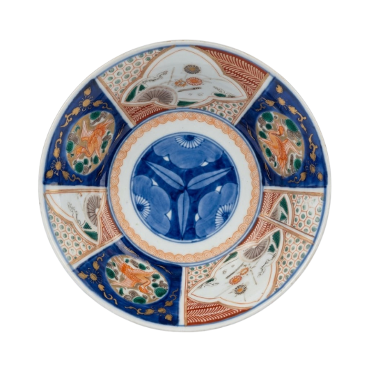 Antique Japanese Imari Paneled Bowl