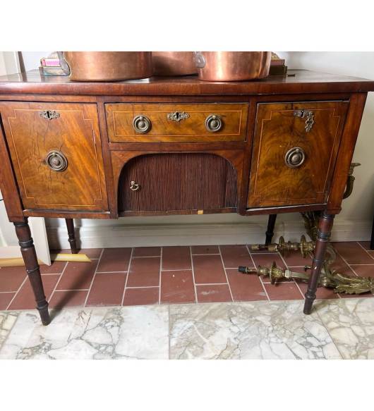 George III / Regency Mahogany Sideboard with Tambour Centre
