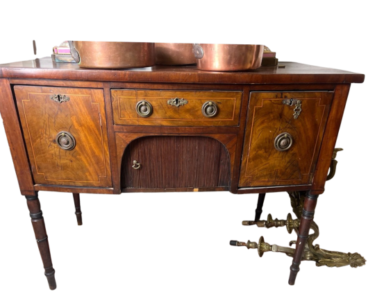 George III / Regency Mahogany Sideboard with Tambour Centre