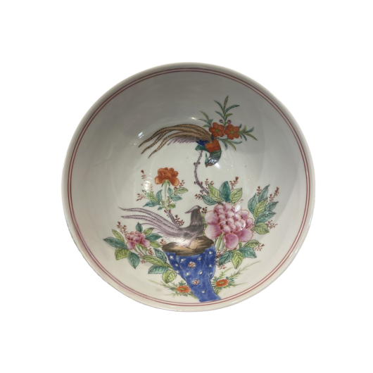 Chinese Famille Rose Bowl, Qianlong Mark