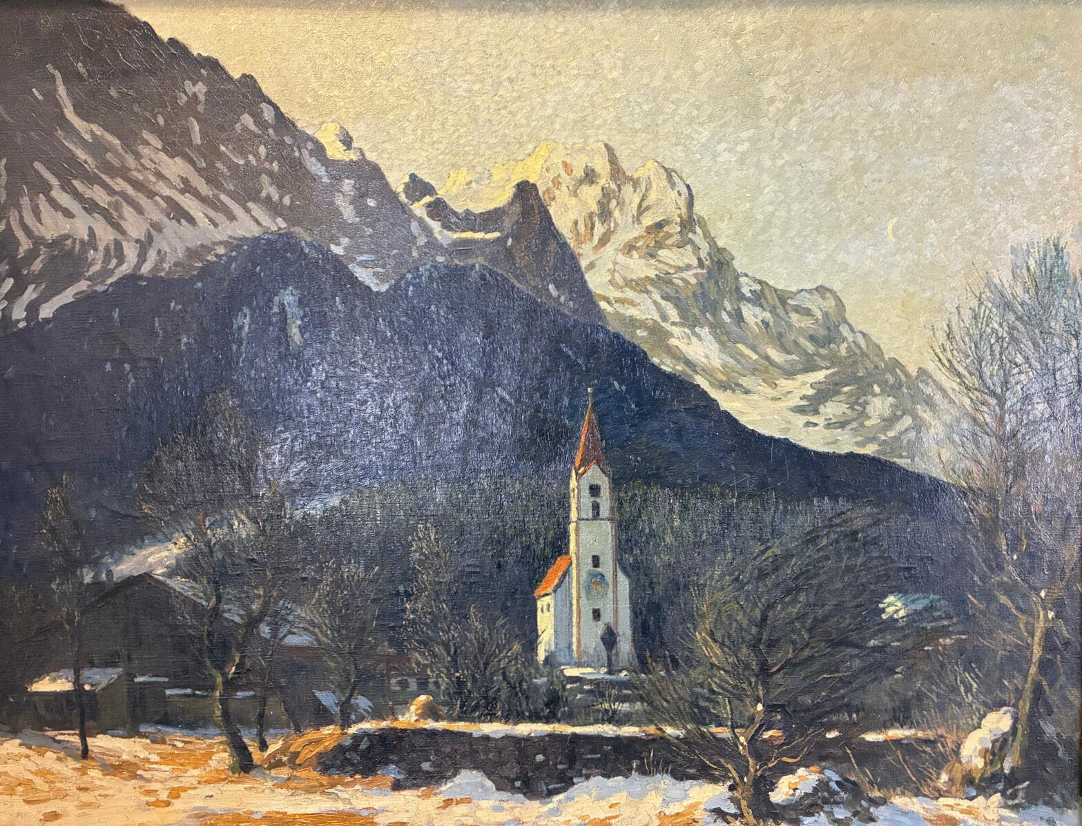 Alpine Church at Dusk – L. v. Lenger - Image 2