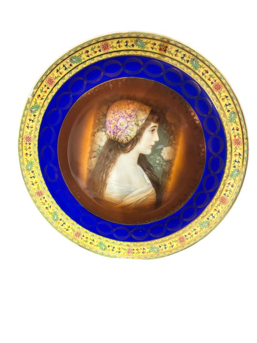 Portrait Plate – Lady in Headdress