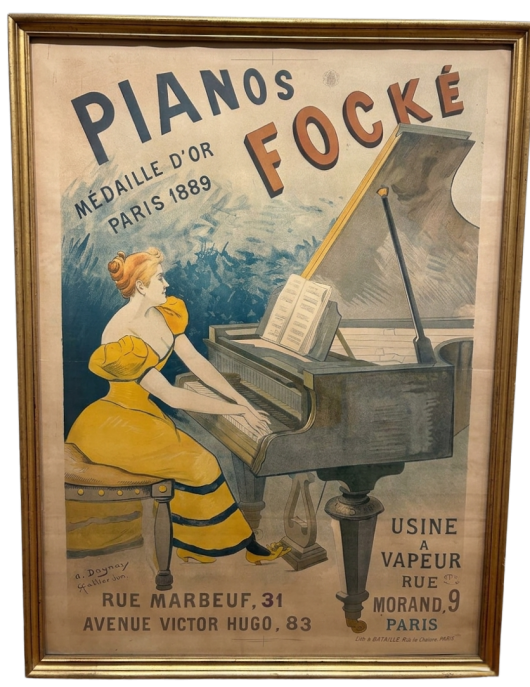 Pianos Focké: Médaille d'Or Paris - A. Dayman
