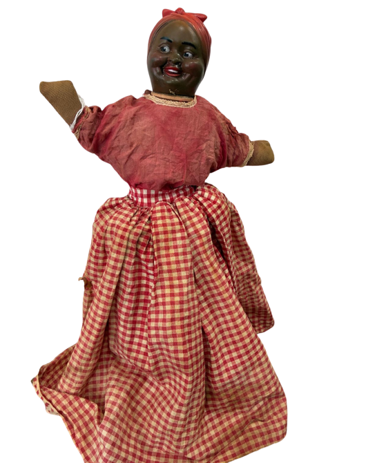 Black Americana Jar Doll Doorstop