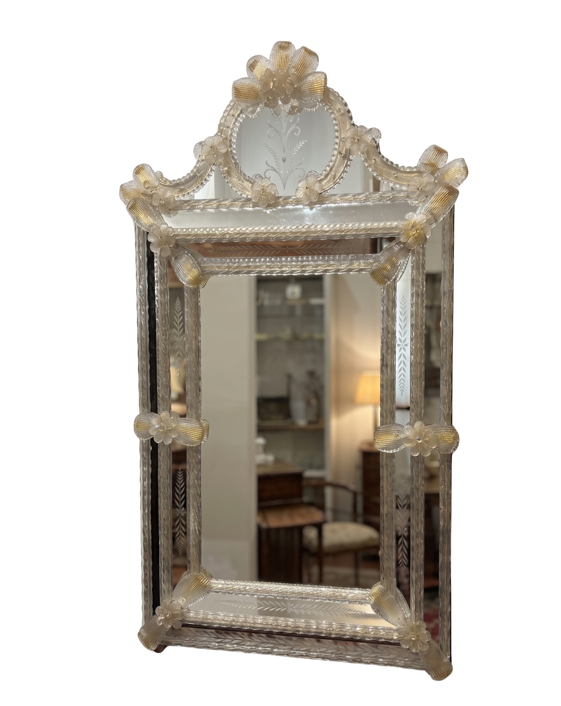 Venetian Murano Glass Wall Mirror
