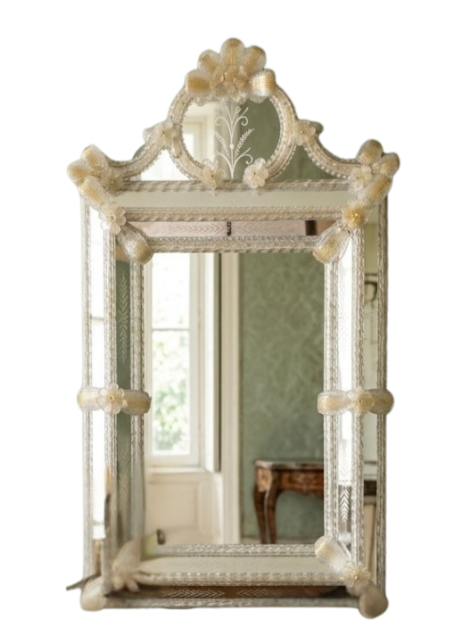 Venetian Murano Glass Wall Mirror