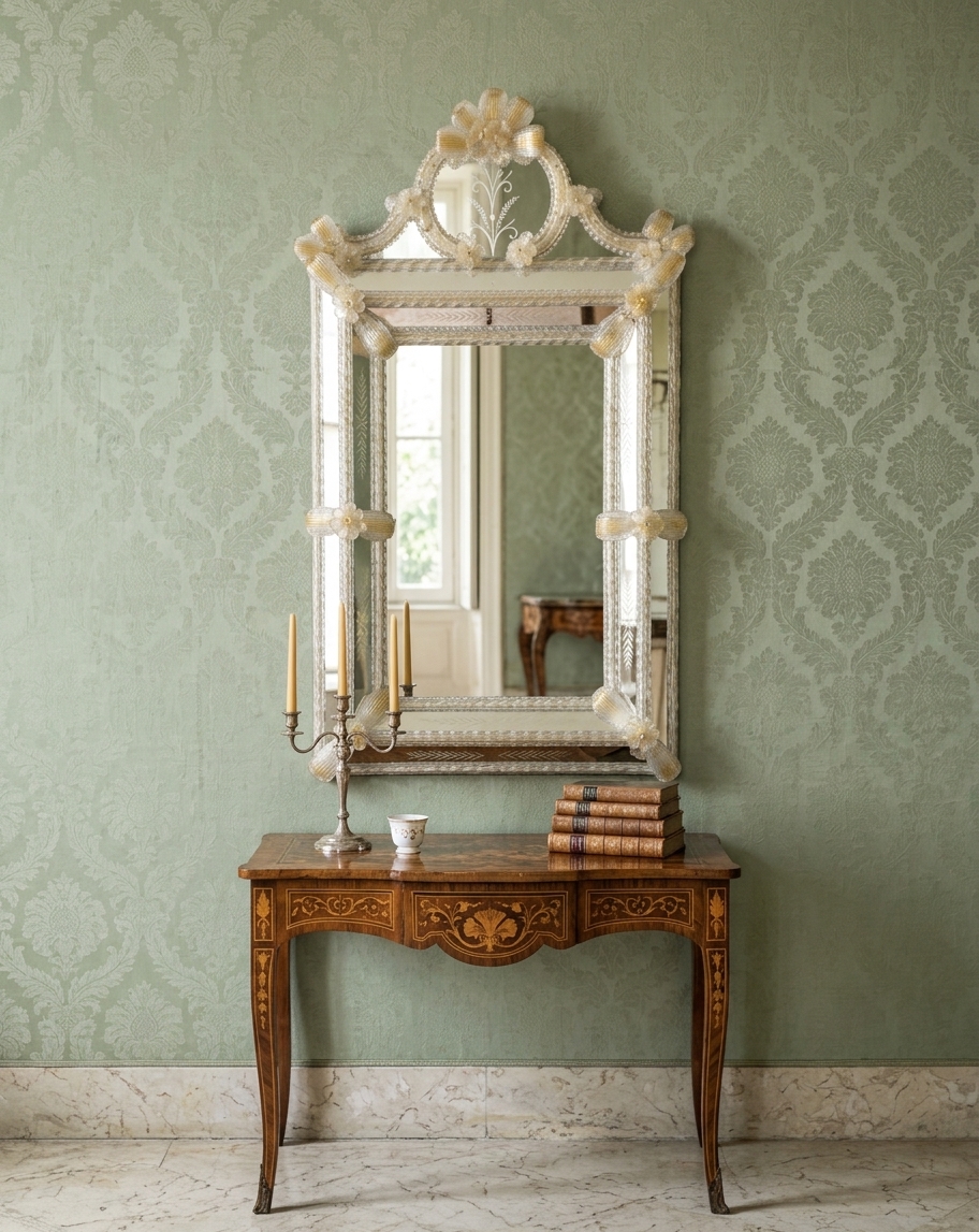 Venetian Murano Glass Wall Mirror - Image 6